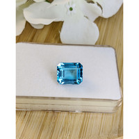 8.54 Ct. Swiss Blue Topaz from Ceylon (Sri Lanka) Life Style