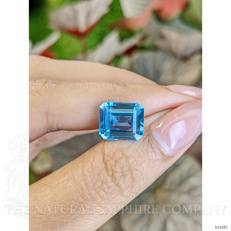 8.54 Ct. Swiss Blue Topaz from Ceylon (Sri Lanka)