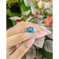 8.54 Ct. Swiss Blue Topaz from Ceylon (Sri Lanka) Life Style