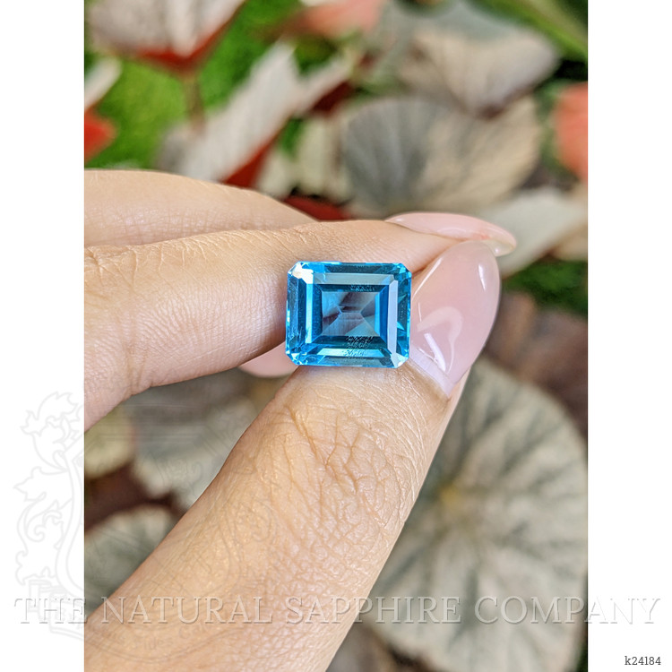 8.24 Ct. Swiss Blue Topaz from Ceylon (Sri Lanka)