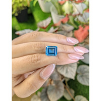 8.24 Ct. Swiss Blue Topaz from Ceylon (Sri Lanka) Life Style