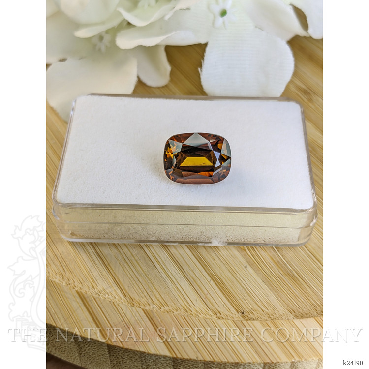8.53 Ct. Brownish Orange Tourmaline from Ceylon (Sri Lanka)