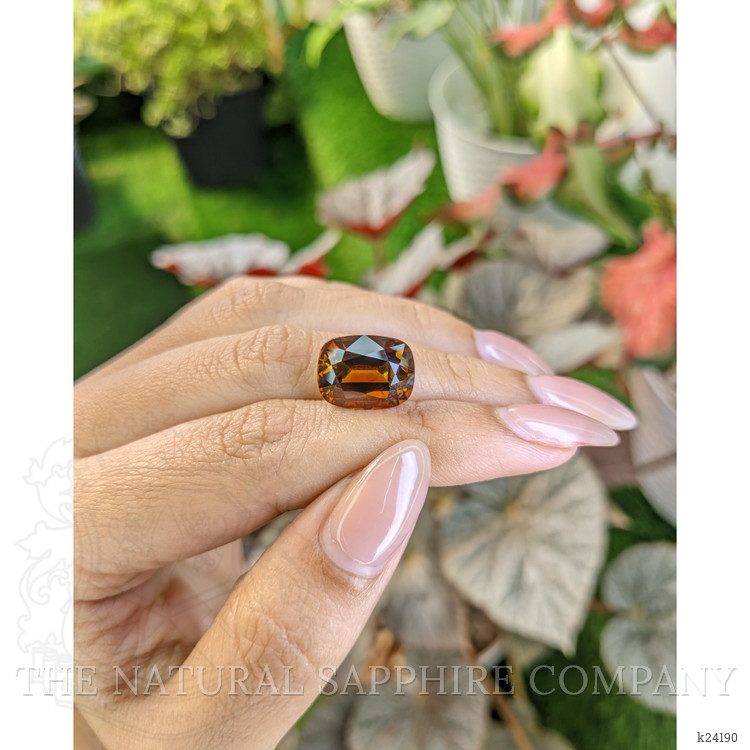8.53 Ct. Brownish Orange Tourmaline from Ceylon (Sri Lanka)