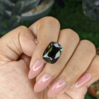 12.88 Ct. Brownish Green Tourmaline from Tanzania Life Style