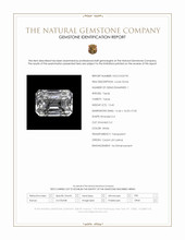 13.45 Ct. White Topaz from Ceylon (Sri Lanka) Scan Report