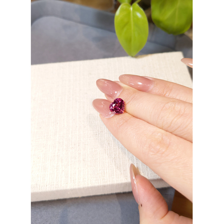 3.78 Ct. Purplish Pink Garnet from Madagascar