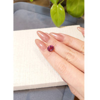 3.56 Ct. Purplish Pink Garnet from Madagascar Life Style