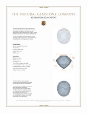 3.56 Ct. Purplish Pink Garnet from Madagascar 3 D Scan Report