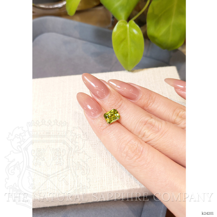 2.96 Ct. Yellowish Green Sphene (Titanite) from Madagascar