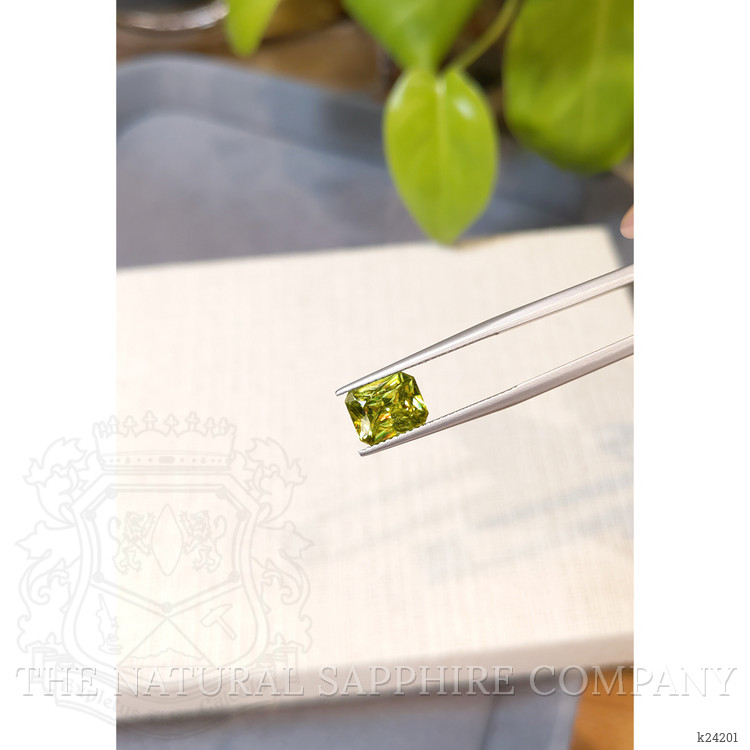 2.96 Ct. Yellowish Green Sphene (Titanite) from Madagascar