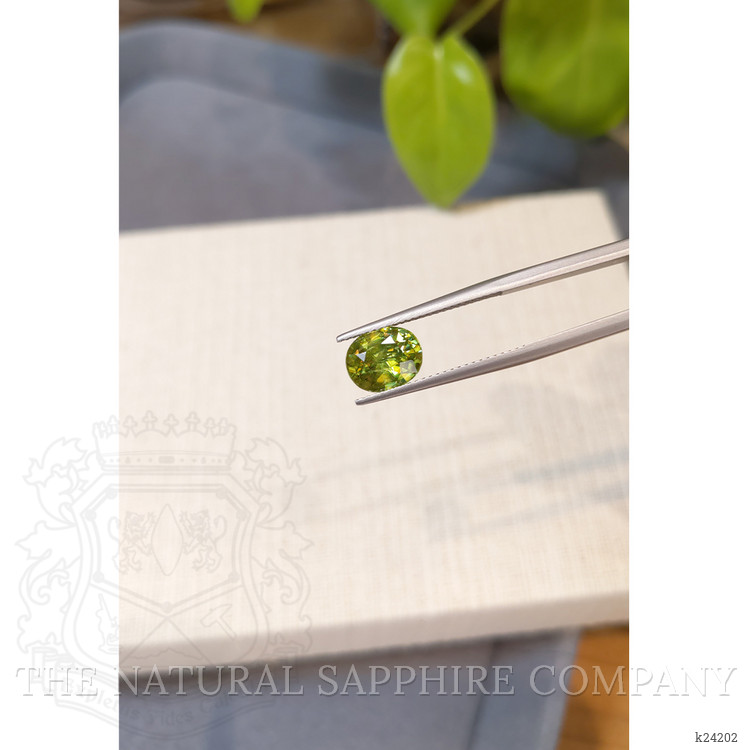 2.31 Ct. Yellowish Green Sphene (Titanite) from Madagascar