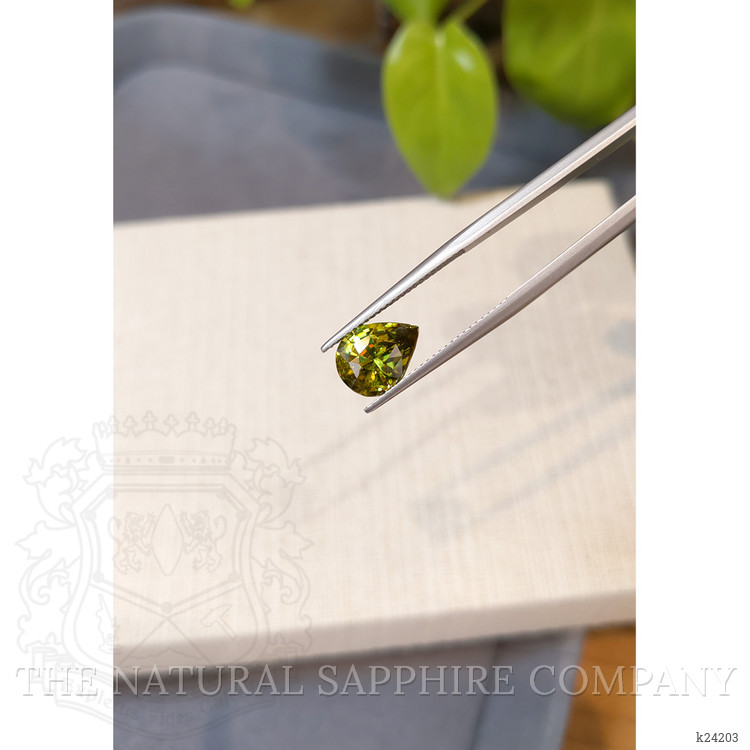 2.29 Ct. Yellowish Green Sphene (Titanite) from Madagascar