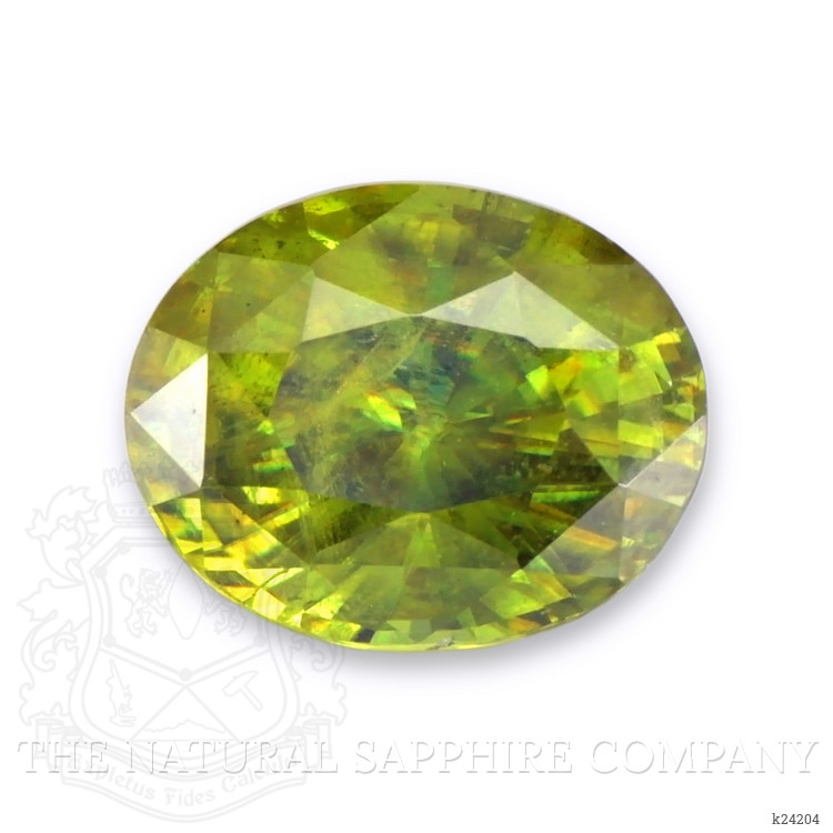 4.40 Ct. Yellowish Green Sphene (Titanite) from Madagascar