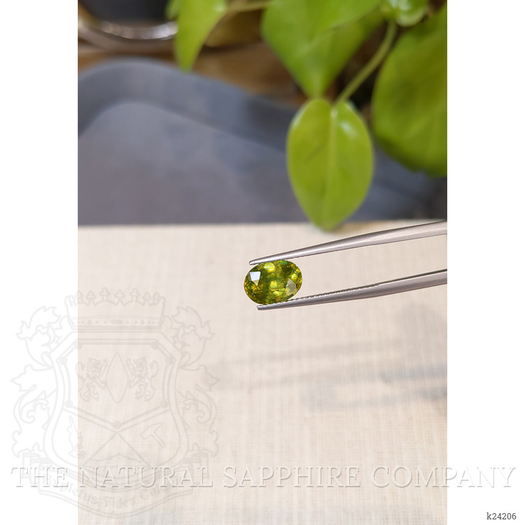 2.62 Ct. Yellowish Green Sphene (Titanite) from Madagascar
