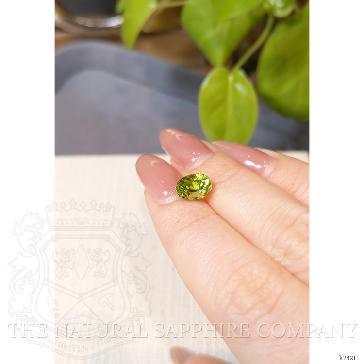 2.72 Ct. Yellowish Green Sphene (Titanite) from Madagascar