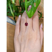 2.46 Ct. Purplish Pink Garnet from Tanzania Life Style
