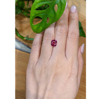 2.37 Ct. Pinkish Purple Garnet from Tanzania Life Style