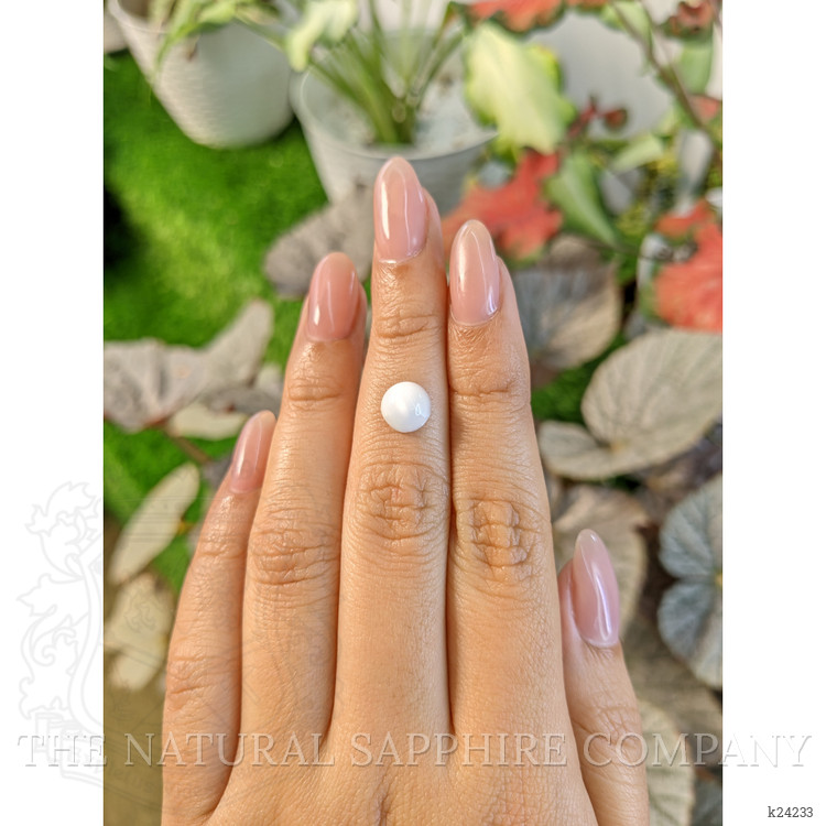 1.68 Ct. White Cabochon Moonstone from Ceylon (Sri Lanka)