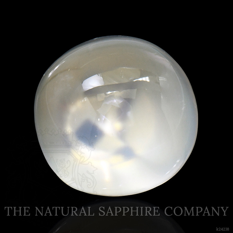 2.62 Ct. Blue Flash Cabochon Moonstone from Ceylon (Sri Lanka)