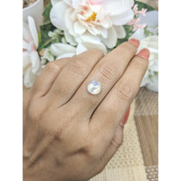 2.62 Ct. Blue Flash Cabochon Moonstone from Ceylon (Sri Lanka) Life Style