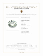 1.92 Ct. Green Beryl from Ceylon (Sri Lanka) Scan Report