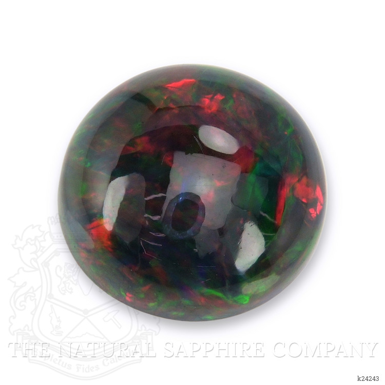 3.92 Ct. Multi Color Cabochon Black Opal from Ethiopia