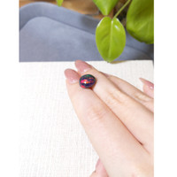 3.92 Ct. Multi Color Cabochon Black Opal from Ethiopia Life Style