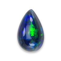 4.15 Ct. Multi Color Cabochon Black Opal from Ethiopia Video