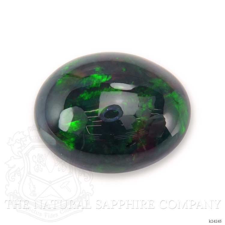4.95 Ct. Multi Color Cabochon Black Opal from Ethiopia