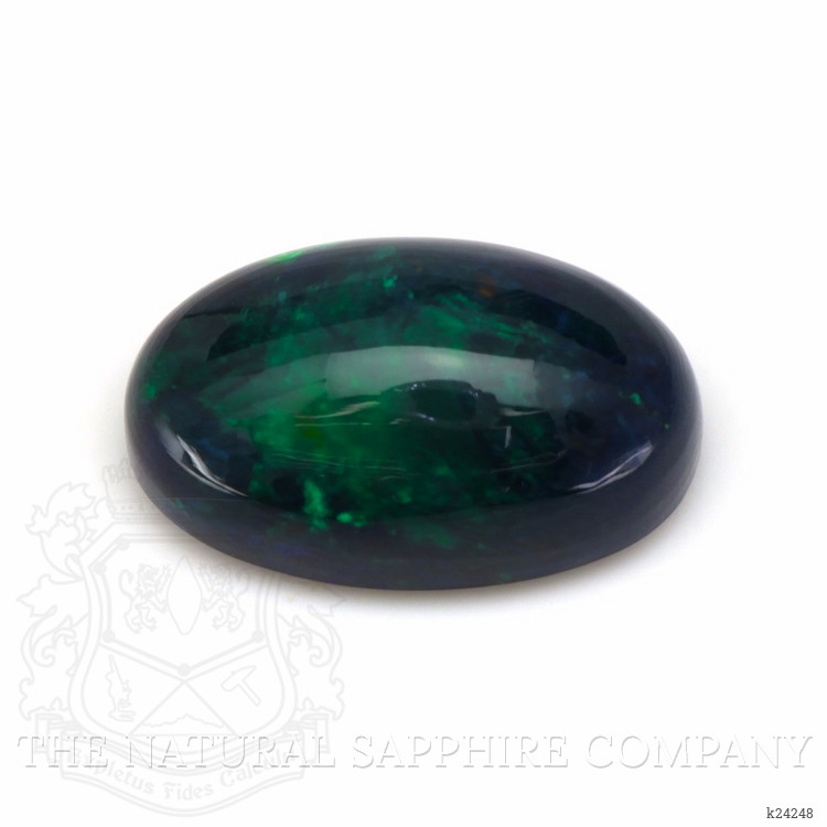 1.00 Ct. Multi Color Cabochon Black Opal from Ethiopia