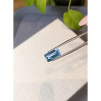 4.07 Ct. Blue Aquamarine from Brazil Life Style