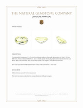 11.07 Ct. Yellow Citrine Appraisal