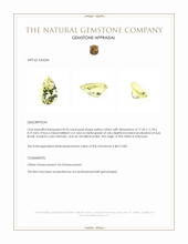 8.26 Ct. Yellow Citrine Appraisal