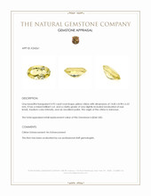 4.92 Ct. Yellow Citrine Appraisal