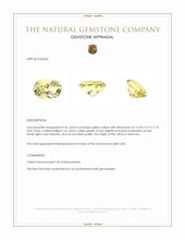 4.36 Ct. Yellow Citrine Appraisal