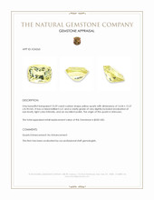 10.59 Ct. Yellow Quartz Appraisal