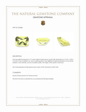6.19 Ct. Lemon Quartz Appraisal