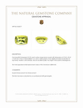55.90 Ct. Lemon Quartz from Madagascar Appraisal