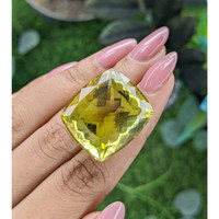 50.43 Ct. Yellowish Green Citrine from Madagascar Life Style