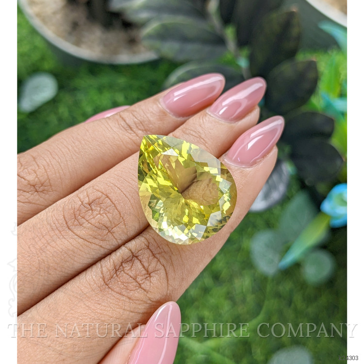 28.14 Ct. Yellowish Green Citrine