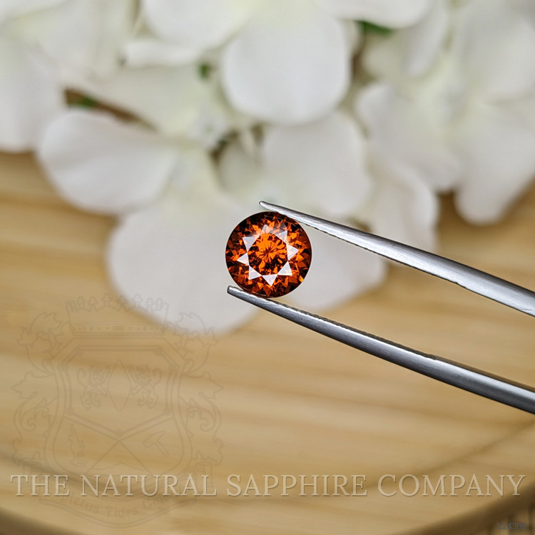 1.96 Ct. Orange Spessartite Garnet from Ceylon (Sri Lanka)