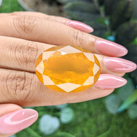 40.36 Ct. Orange Fire Opal from Mexico Life Style