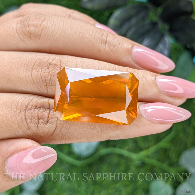 29.62 Ct. Orange Fire Opal from Mexico