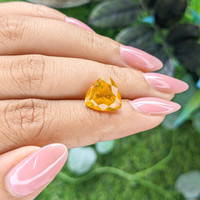 3.36 Ct. Orange Fire Opal from Mexico Life Style