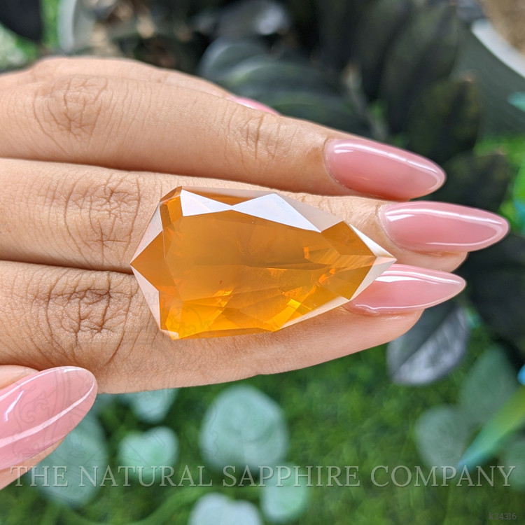 31.44 Ct. Orange Fire Opal from Mexico
