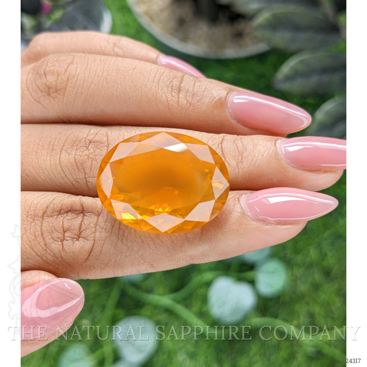 24.01 Ct. Orange Fire Opal from Mexico