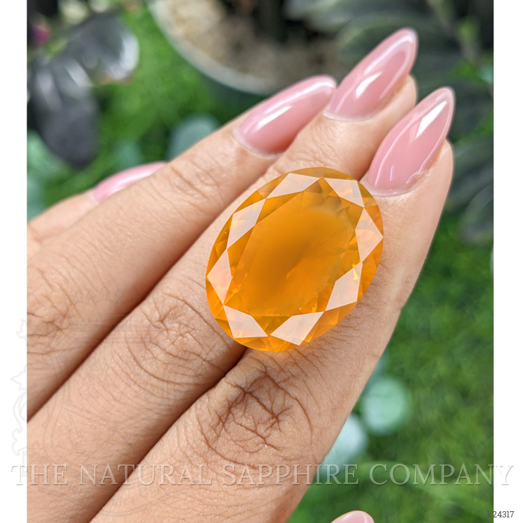 24.01 Ct. Orange Fire Opal from Mexico