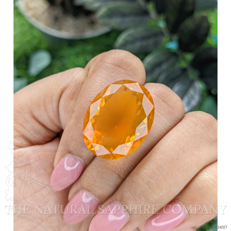 24.01 Ct. Orange Fire Opal from Mexico