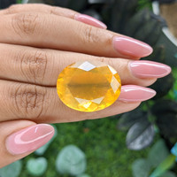 25.78 Ct. Orange Fire Opal from Mexico Life Style