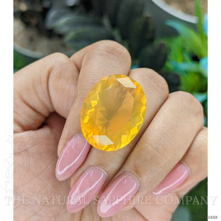 25.78 Ct. Orange Fire Opal from Mexico
